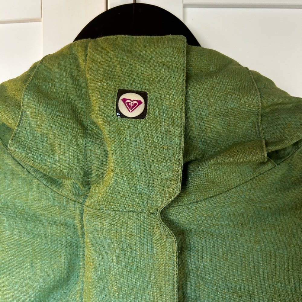 Roxy Green Snowboard Jacket Medium - image 3